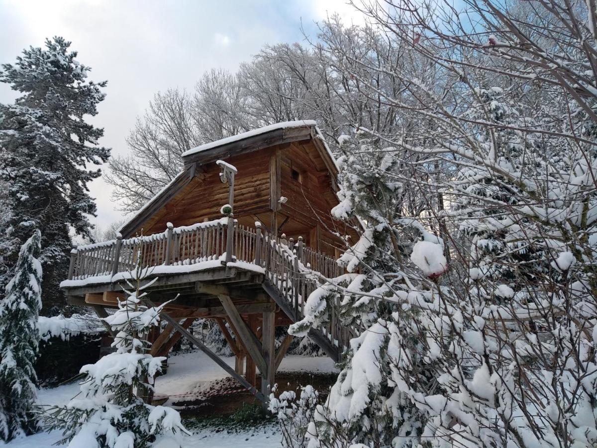 La Cabane A L'Oree Des Bornes Évires Eksteriør billede
